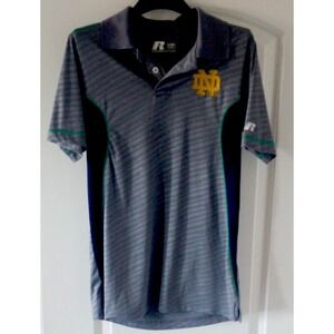Notre Dame Fighting Irish‎ Polo Shirt Russell Norman Mens Size Small 34 36